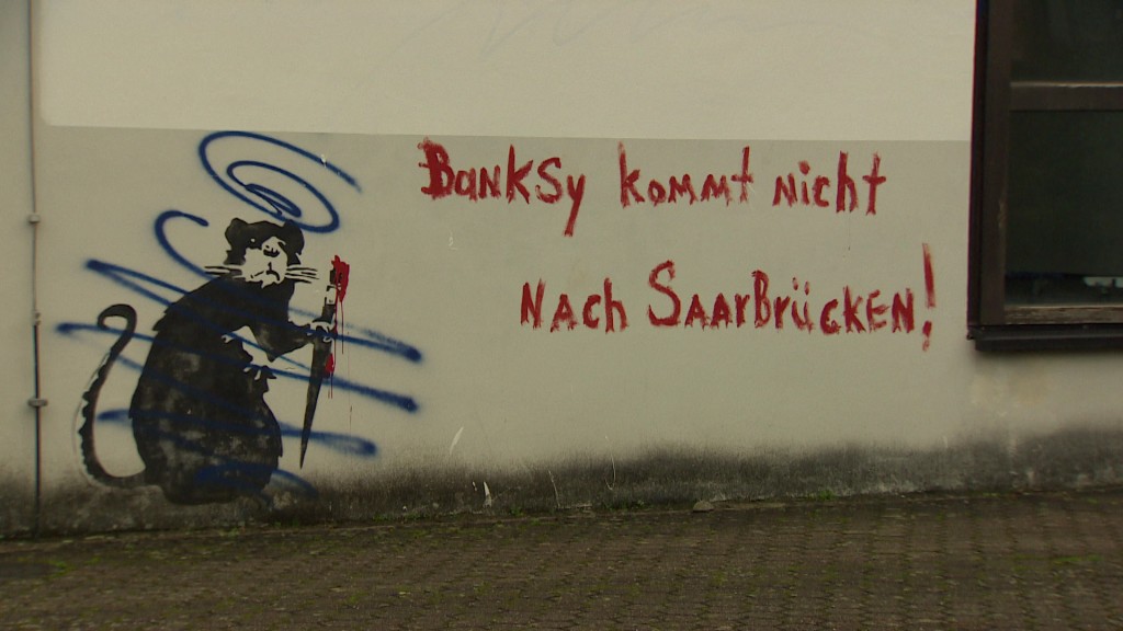 Foto: Banksy-Graffiti 