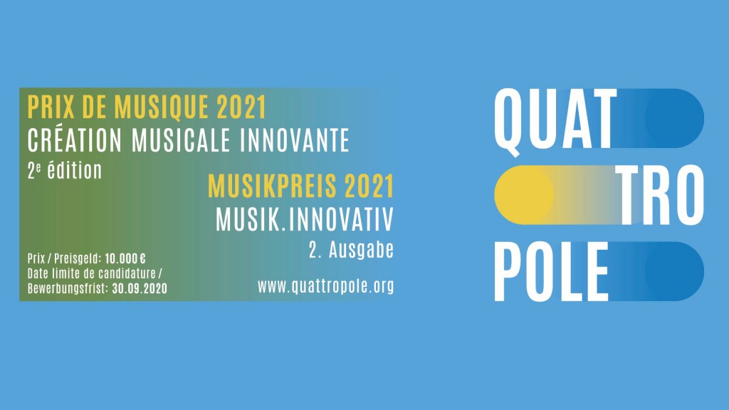 Plakatmotiv zum Quattropole Musikpreis 2021