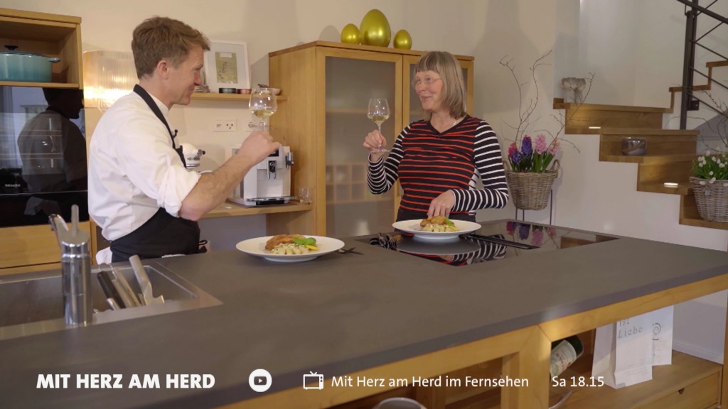 Foto: Cliff Hämmerle im Gespräch mit Zuschauerin Susanne