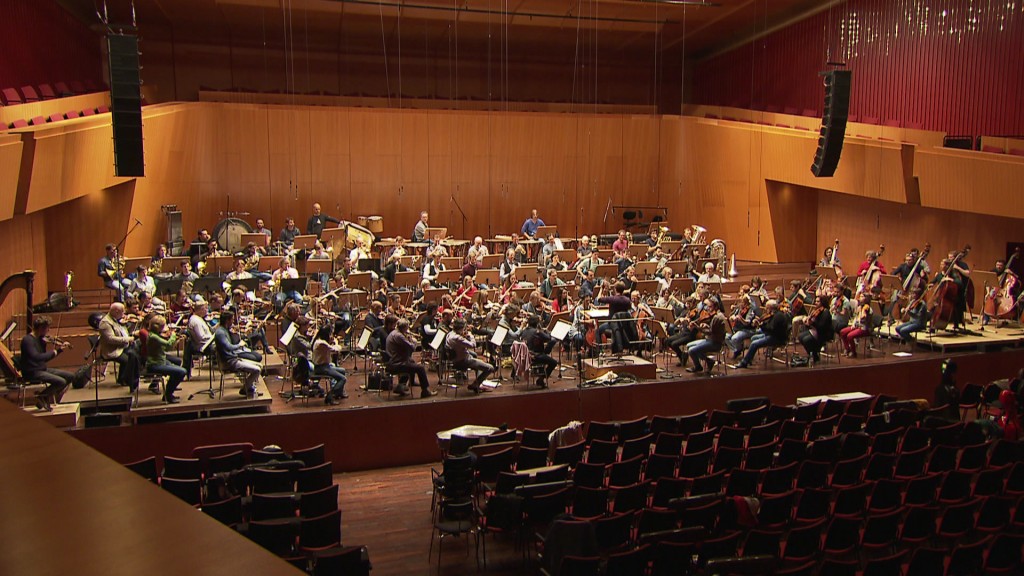 Foto: Das Orchester der DRP auf der Bühne