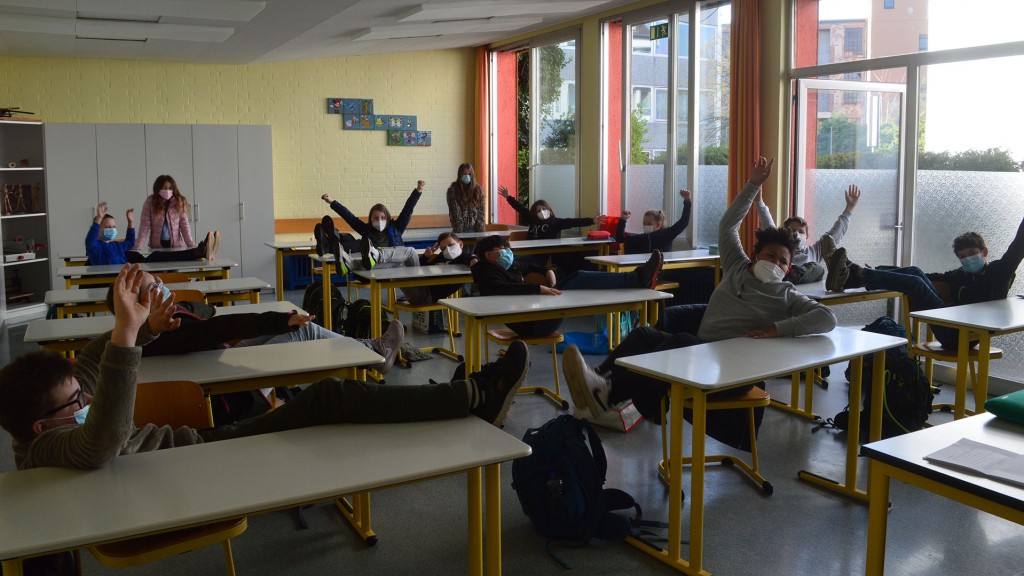 Schülerinnen und Schüler der Klasse 5c der Albertus-Magnus-Realschule St. Ingbert (Foto: SR 1/ Jana Knoblich) 