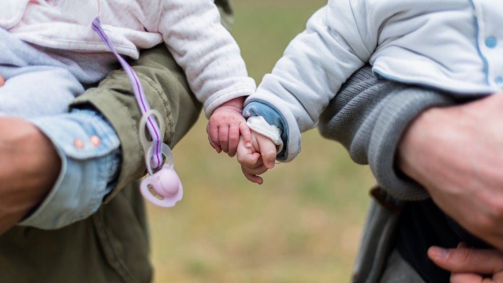Zwei Babys nehmen sich an der Hand (Foto: pixabay)