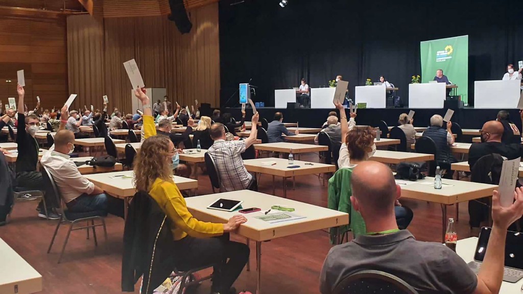 Mit dem Landesparteitag am 20. Juni 2021 begann das Hickhack um die Landeswahlliste von Bündnis 90/Die Grünen an der Saar (Foto: Roswitha Böhm)