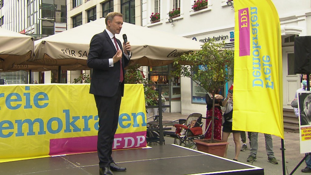 FDP-Chef Christian Lindner bei einem Wahlkampfauftritt in Saarbrücken (Archivfoto: SR Fernsehen)