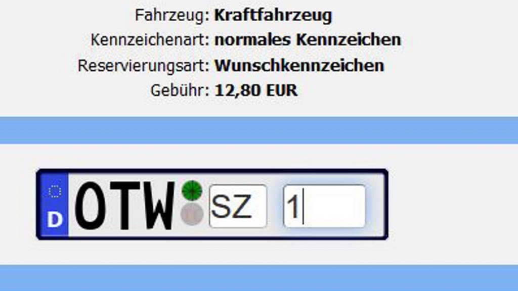 Im Landkreis Neunkirchen kann man sich seit Montag (4.10.2021) für das alte Kennzeichen OTW registrieren. (Foto: IMAGO / BeckerBredel)