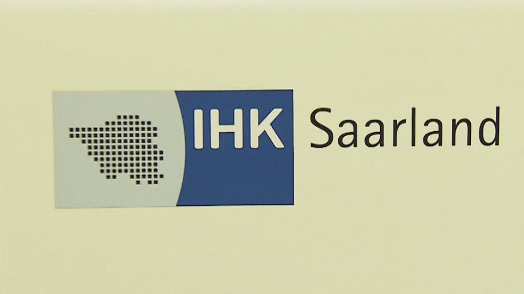 Schild der IHK Saarland (Foto: SR)