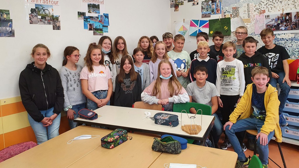 Schülerinnen und Schüler der Klasse 6.1 der Nikolaus-Groß-Schule in Lebach (Foto: SR 1 / Jana Knoblich)