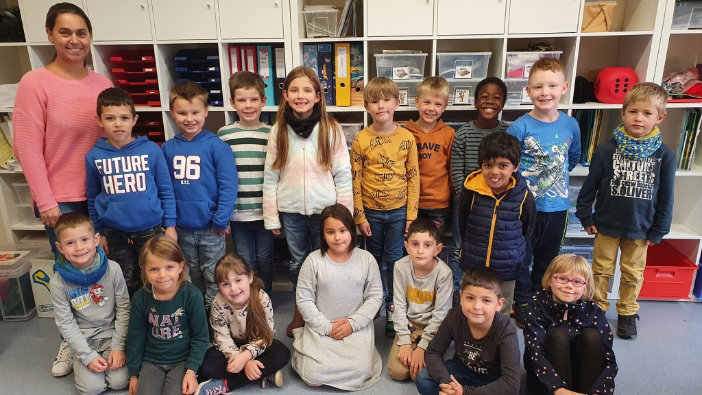 Schülerinnen und Schüler der Klasse eins der Saar-Blies-Grundschule in Rilchingen-Hanweiler (Foto: SR 1/ Jana Knoblich) 