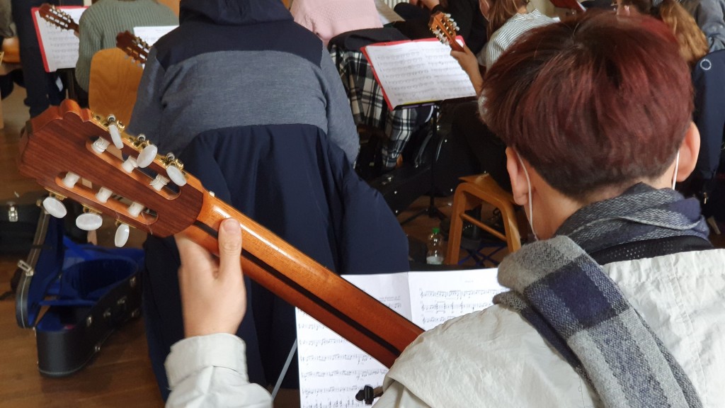 Bei einer Probe des Saarländisches Jugendzupforchesters (Foto: Lena Schmidtke)