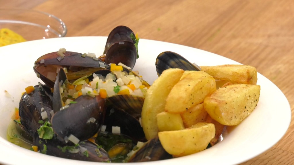 Foto: Moules & Frites mit Aioli-Mayonnaise