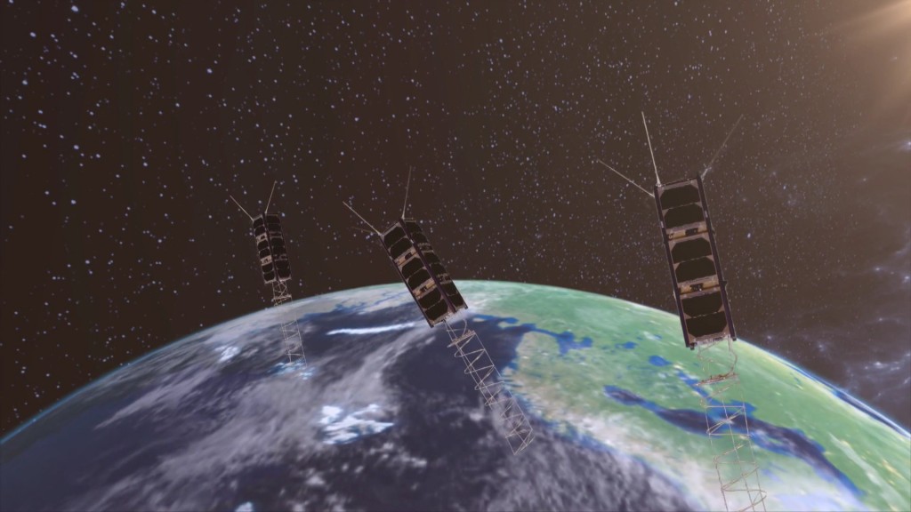 Symbolbild: Satelliten im Orbit (Archivfoto: SR Fernsehen)