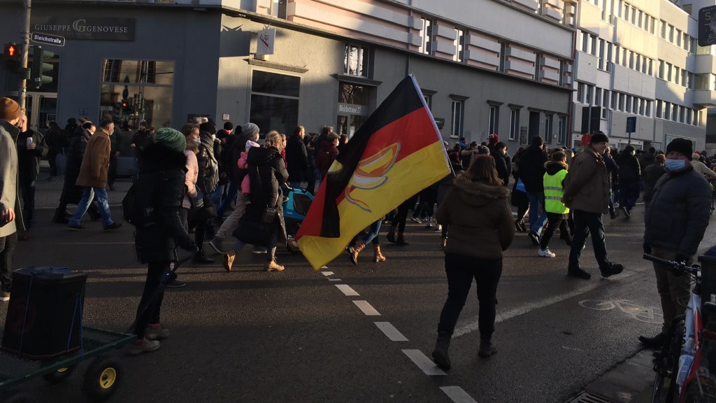 Foto: Corona-Demonstranten in Saabrücken