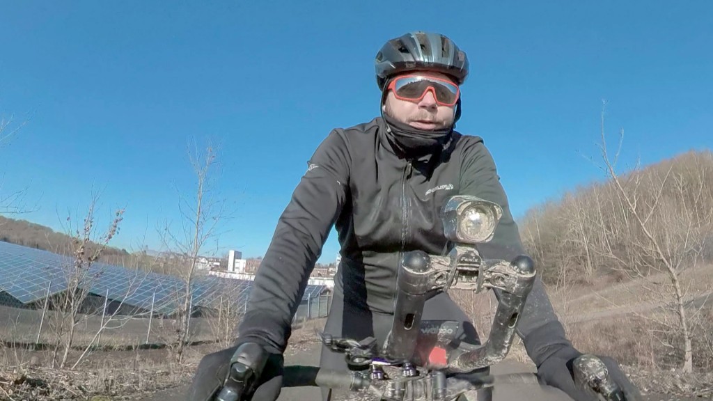 Foto: Fabian Theobald auf dem Fahrrad 