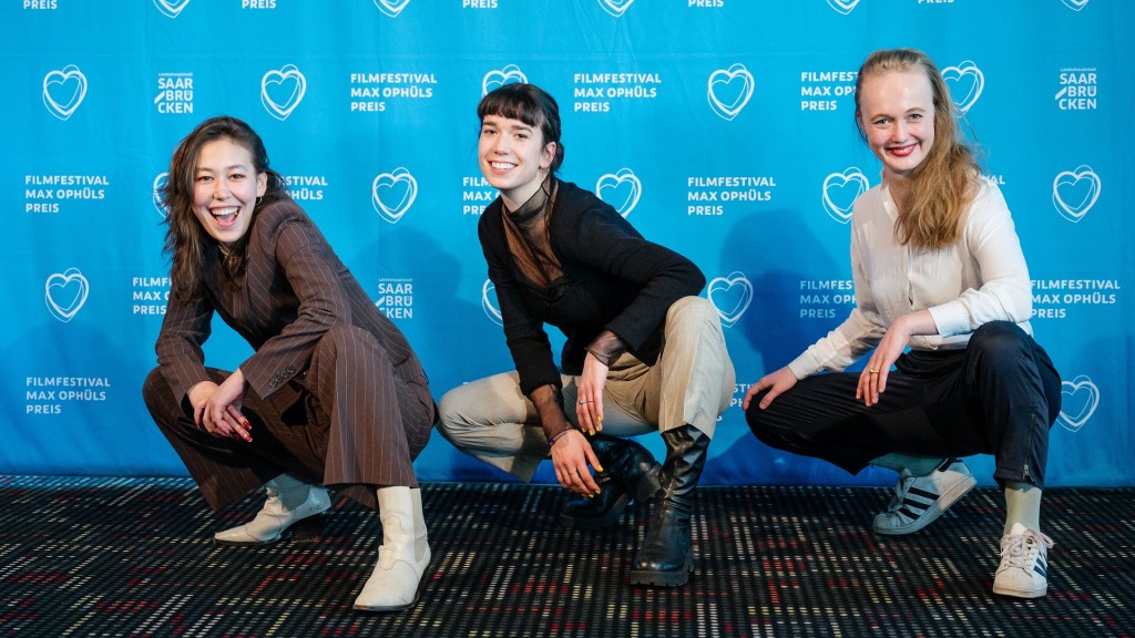 Malaya Stern Takeda (Schauspielerin), Sarah Miro Fischer (Regie) und Selma von Polheim Gravesen (Kamera) (v.l.) (Foto: Oliver Dietze)