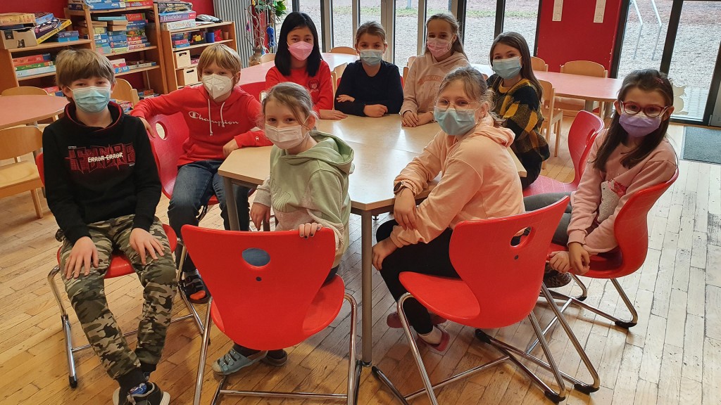 Schülerinnen und Schüler der Klasse 4a der Grundschule Bruchwies in Saarlouis (Foto: SR 1 / SR 1/ Jana Knoblich): 