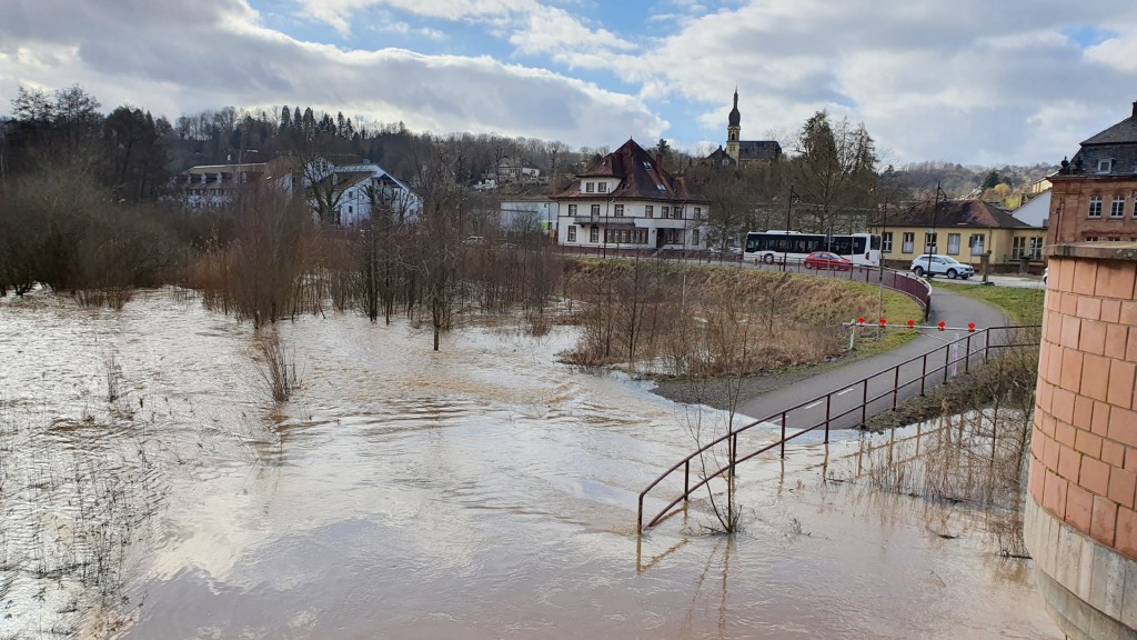 Hochwasser in Blieskastel (Foto: SR/Lena Schmidtke)