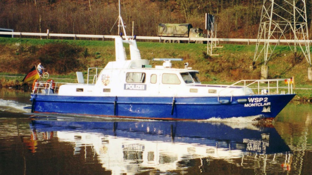 Dienstboot der saarländischen Wasserschutzpolizei 