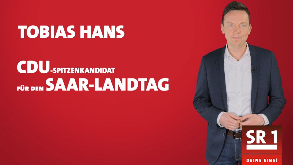 SR 1 Landtagswahl-Special: Webvideo mit Tobias Hans (CDU)