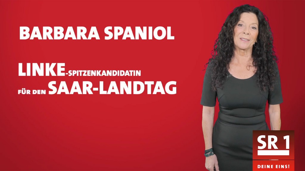 SR 1 Landtagswahl-Special: Webvideo mit Barbara Spaniol (Die Linke)