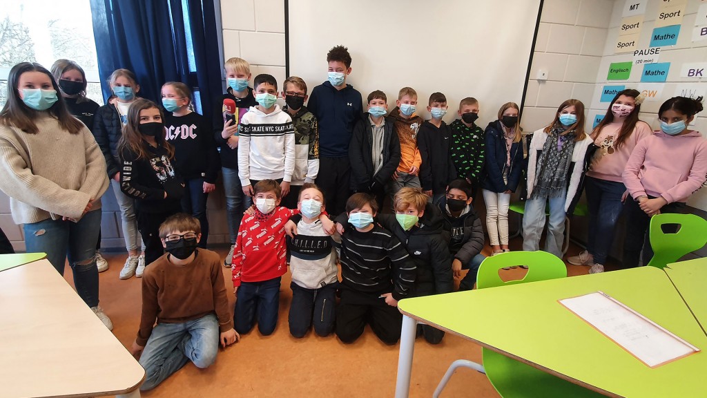 Schülerinnen und Schüler der Klasse 5c der Gemeinschaftsschule Neunkirchen (Foto: SR 1/ Jana Knoblich)