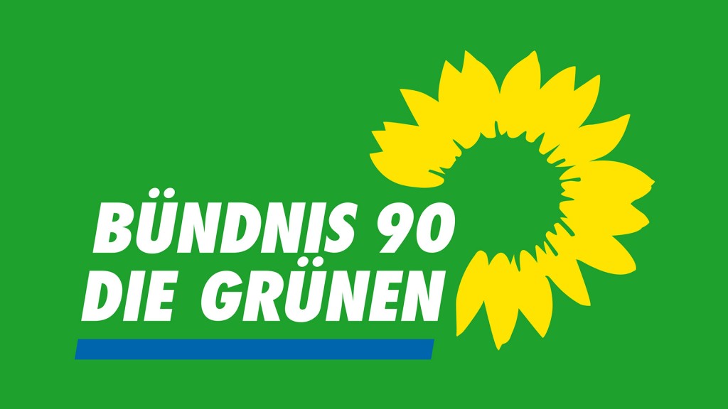 Das Parteilogo der Grünen
