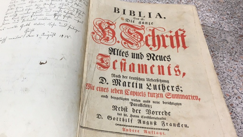 Eine Bibel aus dem Jahr 1770