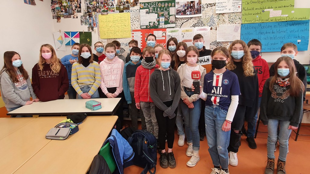 Schülerinnen und Schüler der Klasse 6.1 der Nikolaus-Groß-Schule in Lebach (Foto: SR 1/ Jana Knoblich)
