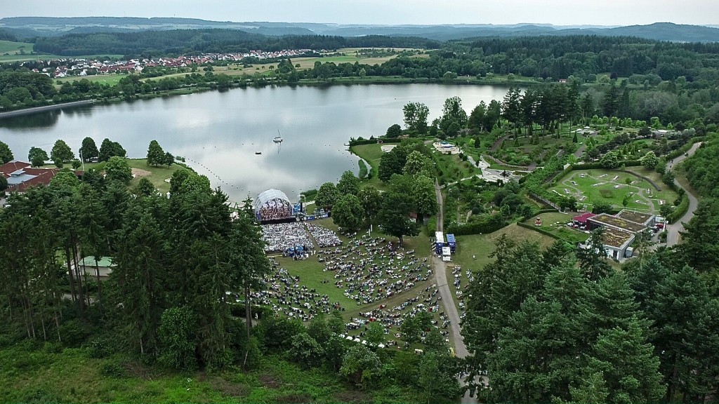 Die Konzertbühne am Losheimer Stausee
