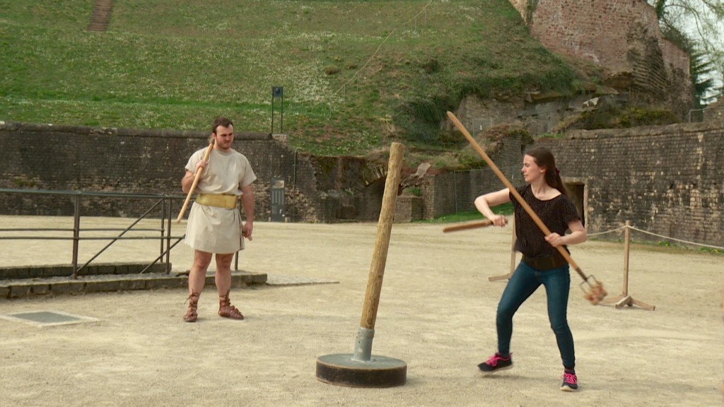 Foto: Gladiatoren-Training in Trier