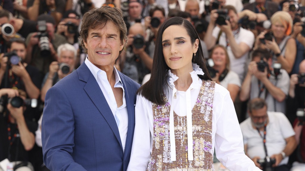 Tom Cruise und Jennifer Connelly während eines Fototermins für den Film 
