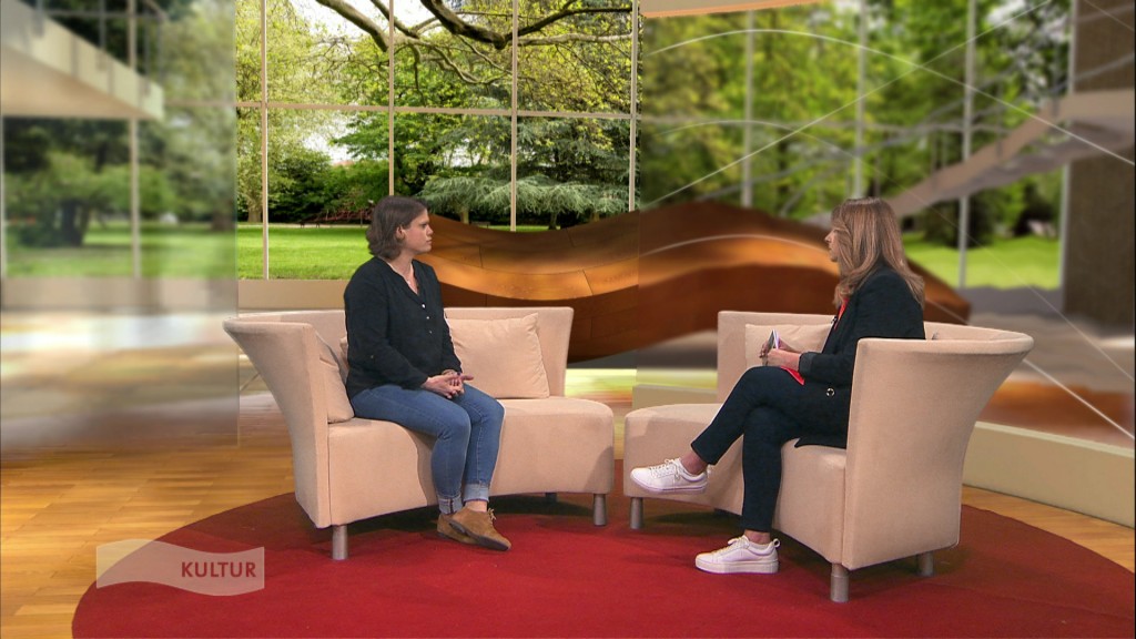 Foto: Verena Sierra mit Martha Kaiser im Studio