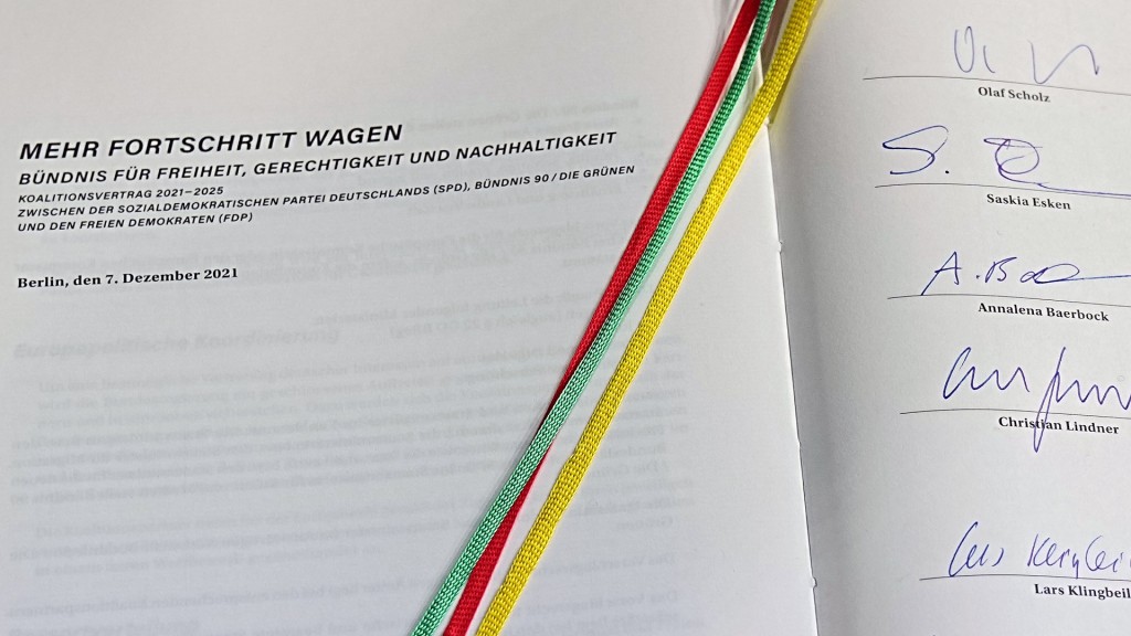 Foto: Koalitionsvertrag