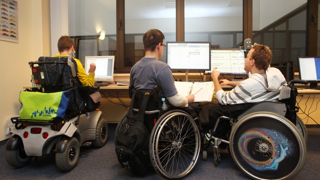 Mitarbeiter einer Behindertenwerkstatt