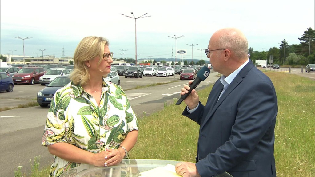 Foto: Anke Rehlinger mit Roman Bonnaire