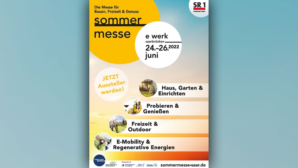 Plakat der Sommer Messe Saar
