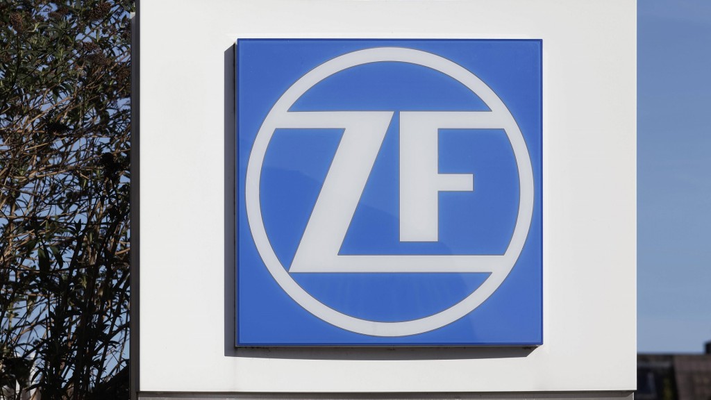 Das Firmenlogo der ZF Friedrichshafen AG