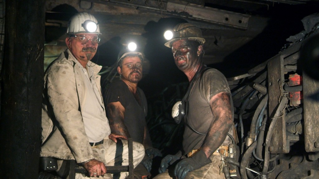 Berarbeiter im Bergwerk Saar in Lebach