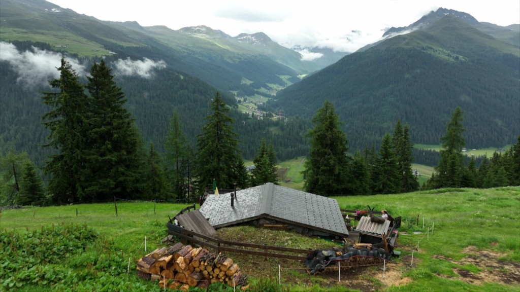 Foto: Berghütte bei Davos