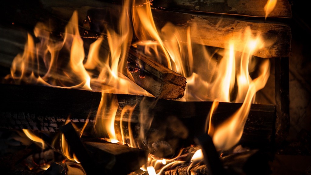 brennendes Holz