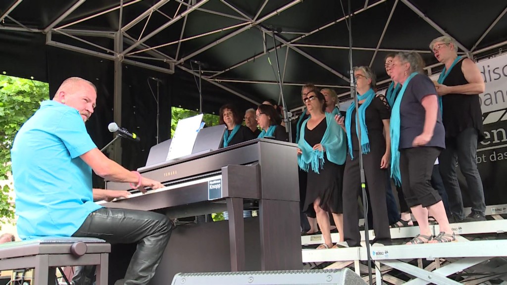 Foto: Auftritt der Köllervalley Singers bei Sing City in St. Wendel 2022