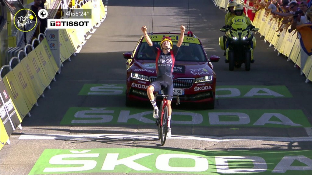 Foto: Pidcock bei der Tour de France