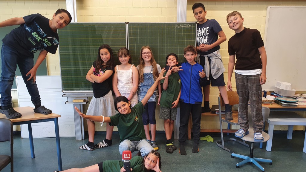 Schüler und Schülerinnen der Klasse 4.1  der Freiwilligen Ganztagsgrundschule Rodenhof