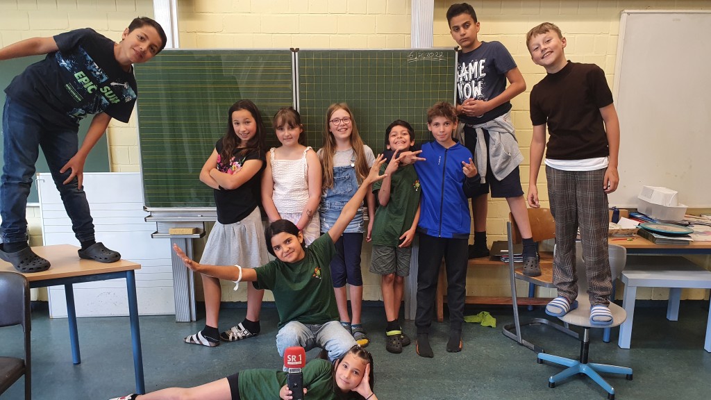 Schüler und Schülerinnen der Klasse 4.1  der Freiwilligen Ganztagsgrundschule Rodenhof