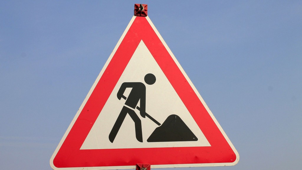 Baustellenschild.