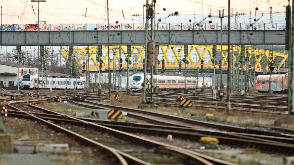 Gleisanlagen am Mannheimer Hauptbahnhof