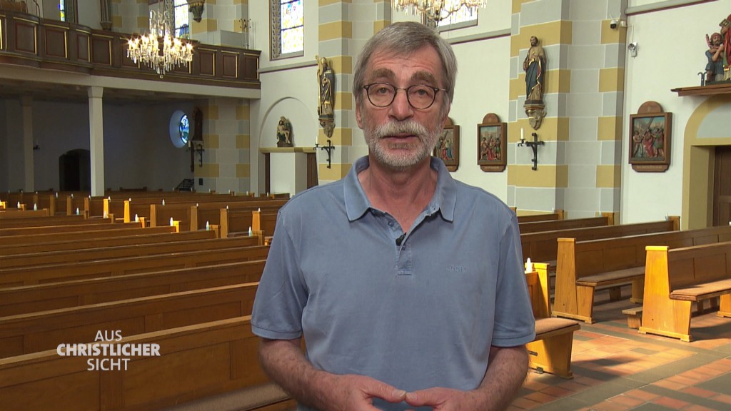 Foto: Wolfgang Drießen in der Kirche
