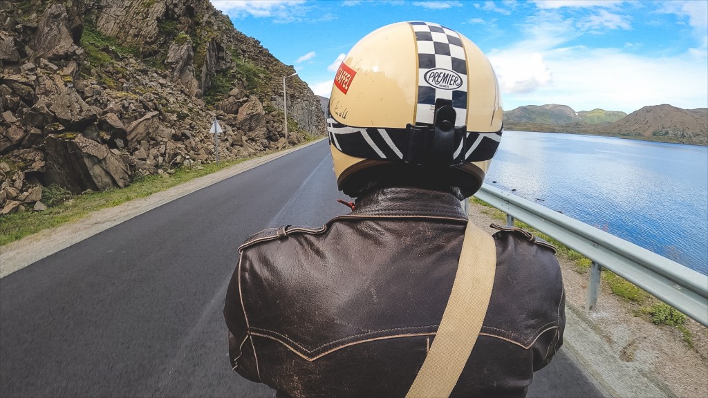 Foto: Klaus Altenhofer auf dem Weg ans Nordkap