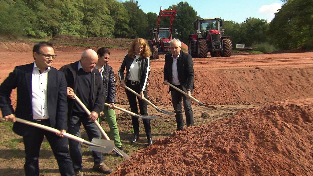 Grundsteinlegung Biogasanlage in Kirkel