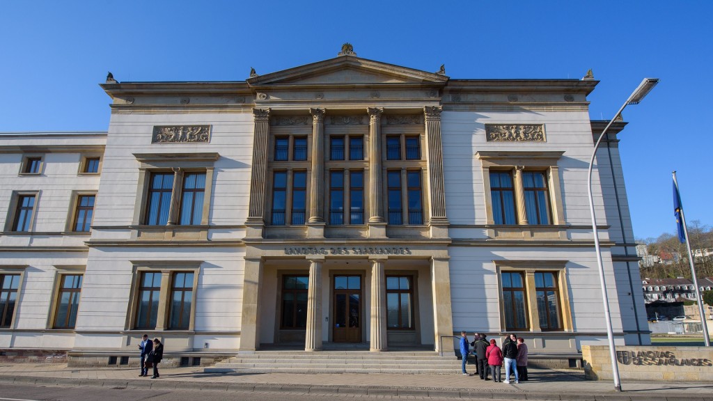 Der Landtag des Saarlandes in Saarbrücken