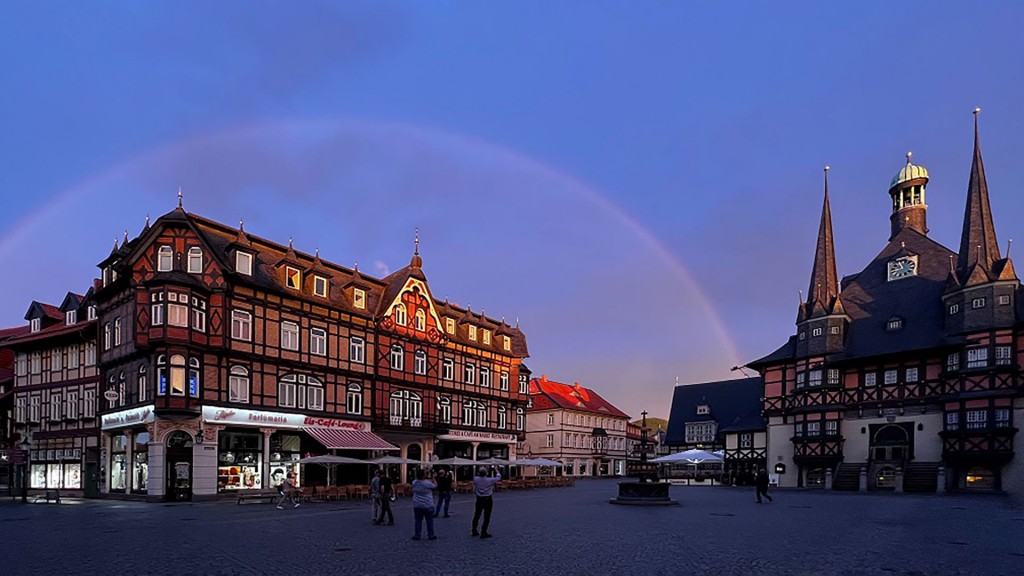 Historisches Rathaus am Marktplatz in Wernigerode